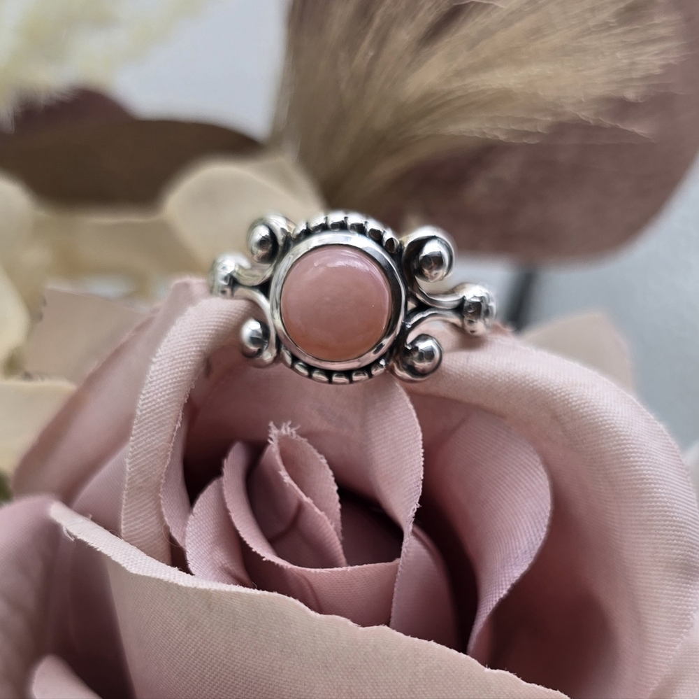 🥰 E's OPAL STERLING SILVER RING - Picture 7 of 9